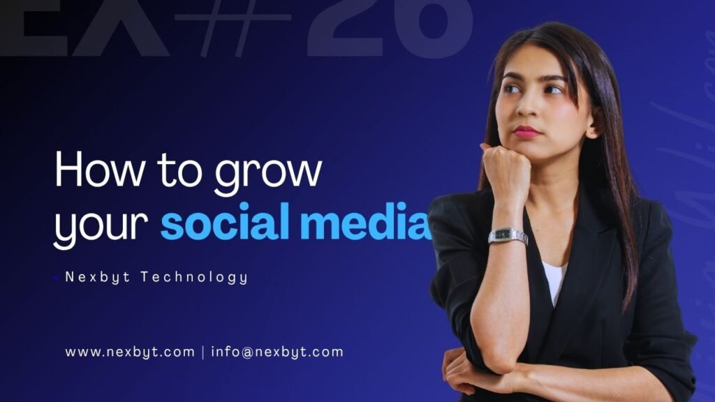 Green Minimalist Grow Your Social Media YouTube Thumbnail
