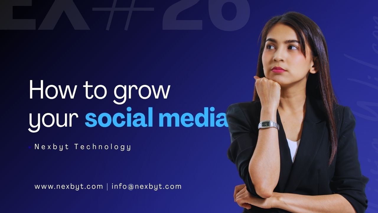Green Minimalist Grow Your Social Media YouTube Thumbnail